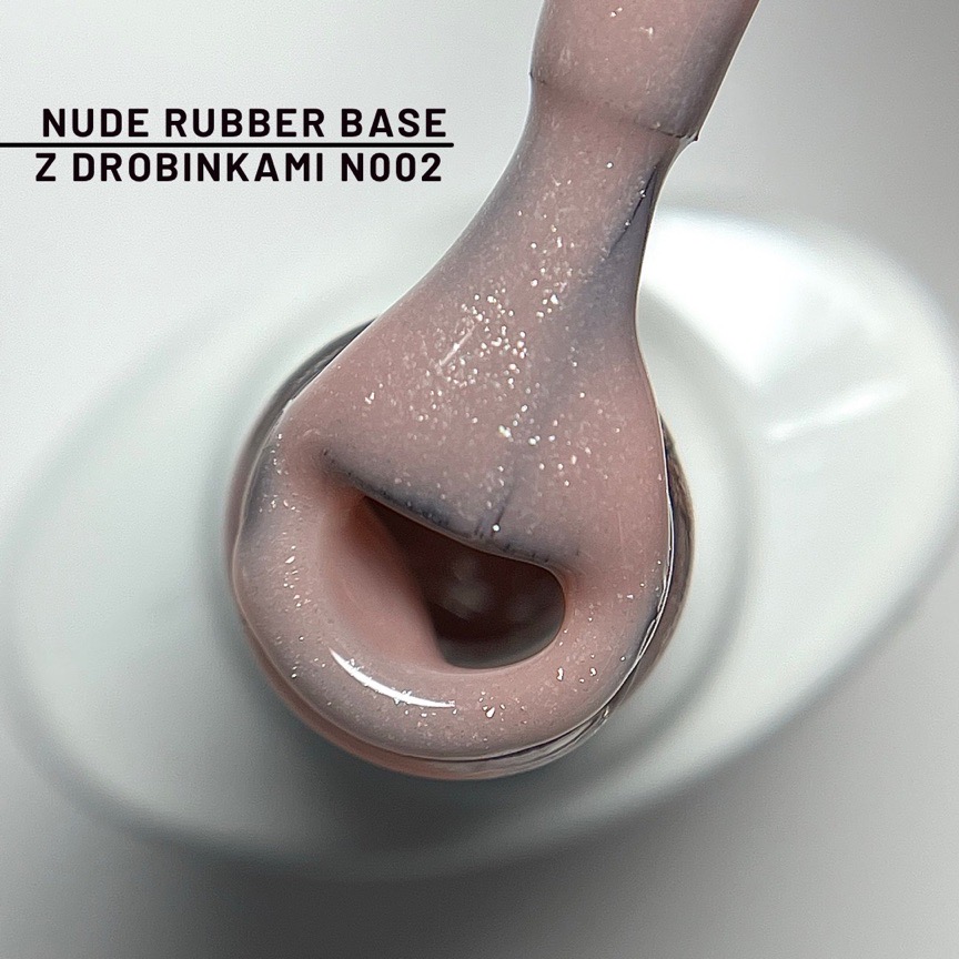 Nude Rubber Base z Drobinkami 002